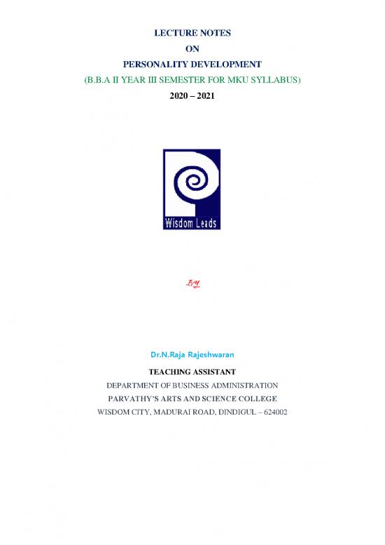picture_Personality Pdf 97195 | Personality Development Ii Bba