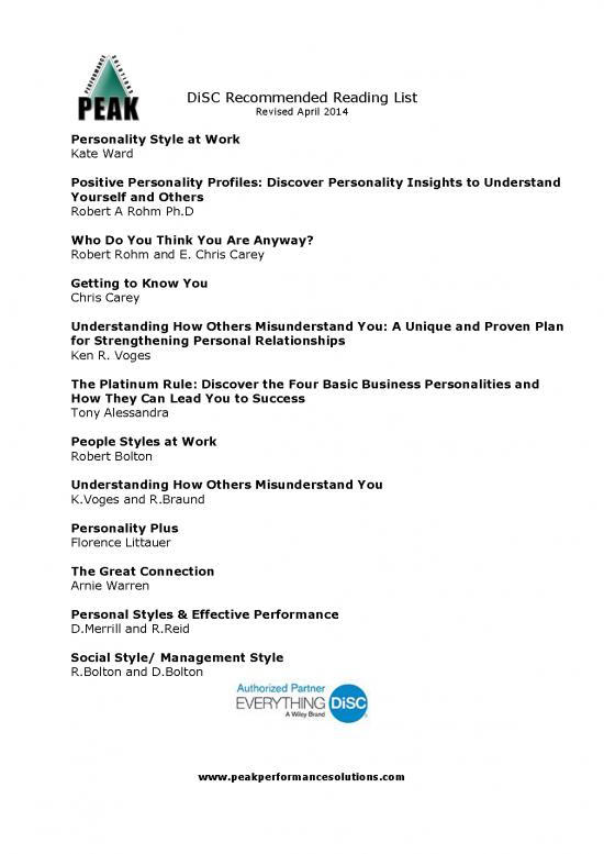 picture Personality Pdf 97199 | Pps Recommended Reading Disc2014