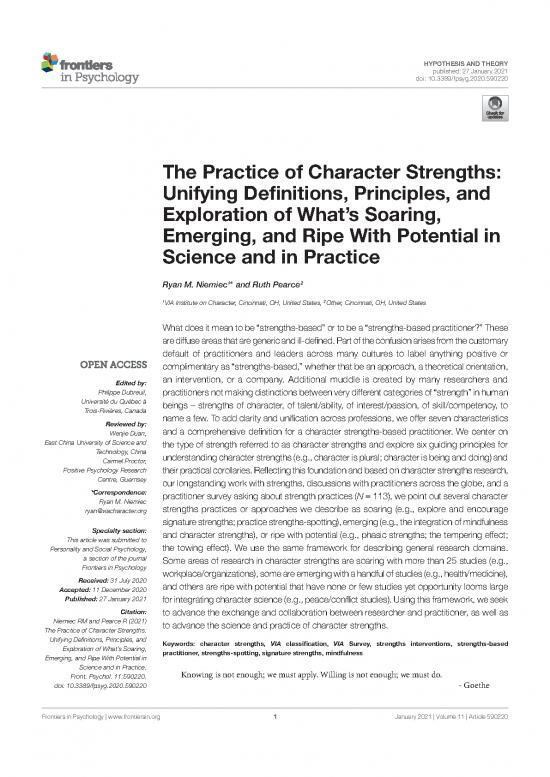 picture Via Character Strengths Pdf 97391 | Practiceofcsniemiecpearce2021