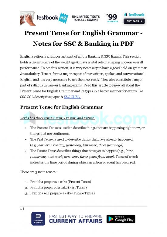 picture Tenses In English Grammar With Examples Pdf 98320 | Present Tense For English Grammar 1
