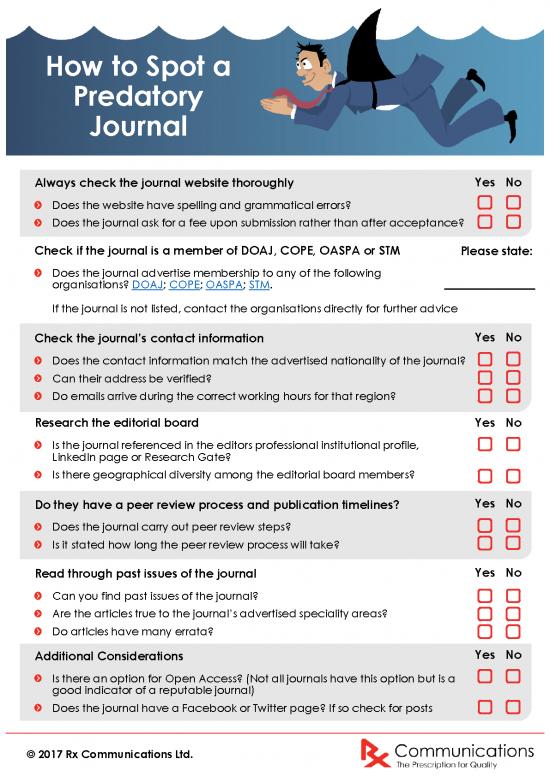 picture Journal Pdf 98144 | Printable Publication Checklist