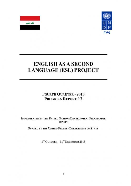 picture1_Language Pdf 99379 | Q4 2013 Report English As A Second Language (esl) Project Undp 80465