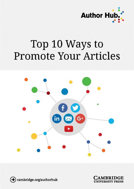 picture Journal Pdf 97925 | Refreshed Guide Top 10 Ways To Promote Your Article