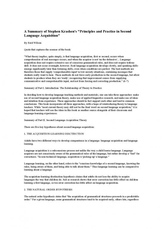 picture Language Pdf 98437 | Reid Wilson A Summary Of Stephen Krashens Principles And Practice In Second Language Acquisition