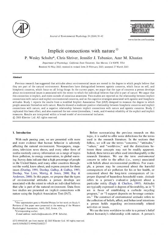 picture1_Journal Pdf 97520 | Schultz 2003   Implicit Connections With Nature