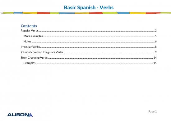 picture_Spanish Pdf 99513 | Spanish Verbs