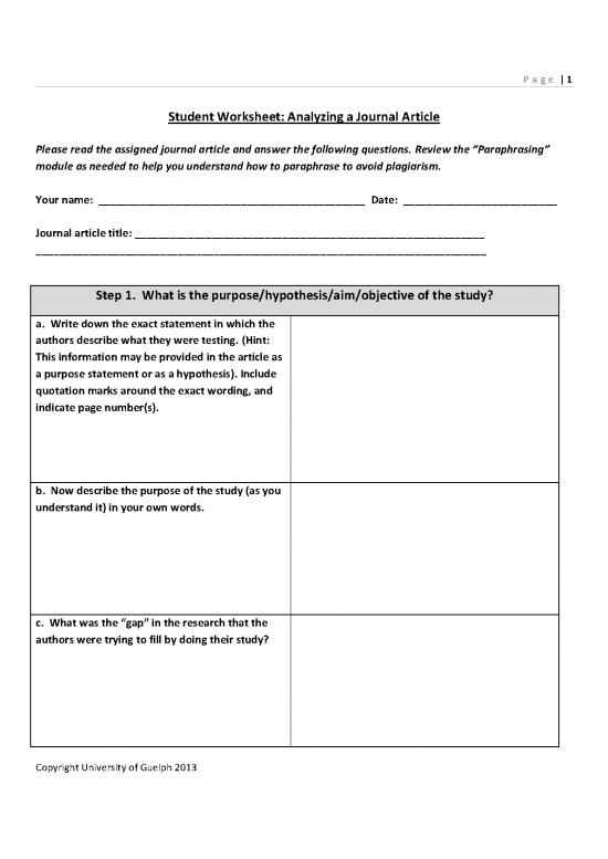 picture Journal Pdf 98071 | Student Worksheet