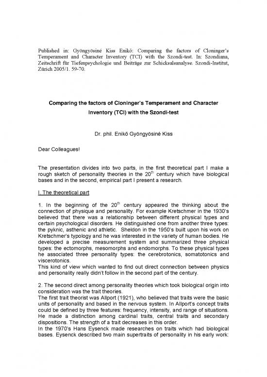 picture1_Personality Pdf 97319 | Szondi Tci