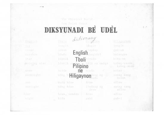 picture_Language Pdf 99257 | Tbl Diksyunadi Be Udel English Tboli Pilipino Ne Hiligaynon Pdf