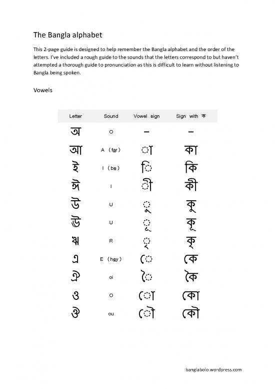 picture_Bangla Alphabet Pdf 99325 | The Bangla Alphabet