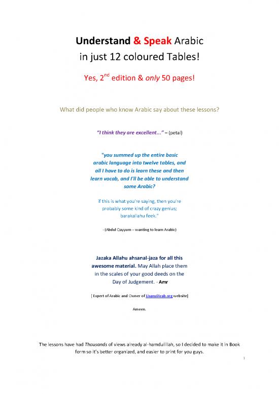 picture1_Language Pdf 99312 | Understand  Speak Arabic In 12 Coloured Tables 2ndedition1