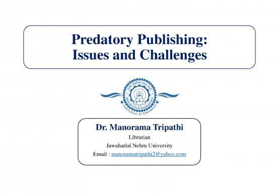 picture_Journal Pdf 97674 | Week 13   Module 32   Ppt  Predatory Publishing  Issues And Challenges