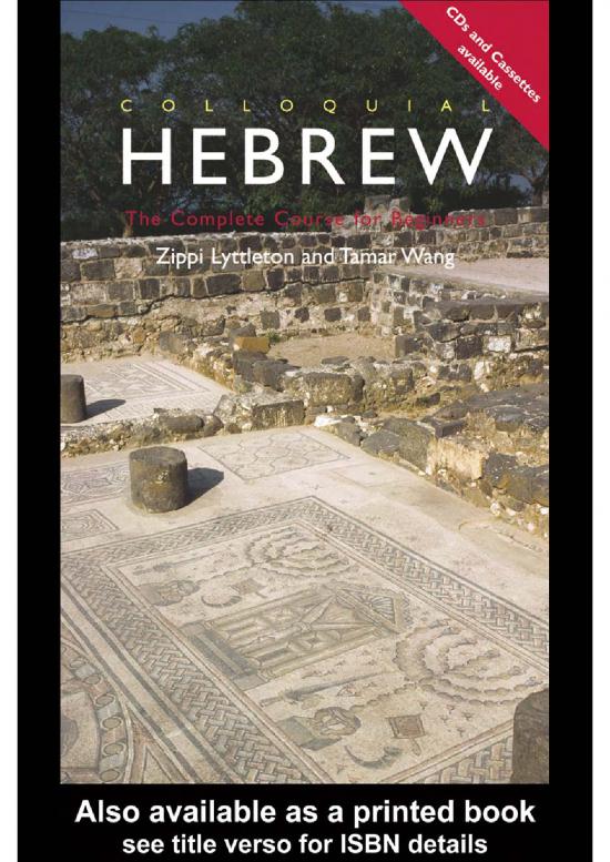 picture_Spanish Pdf 100892 | 01 Colloquial Hebrew
