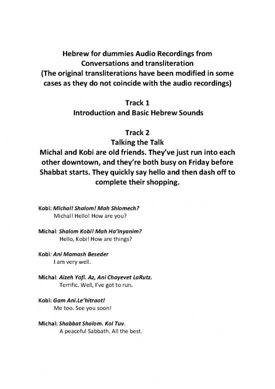 picture Hebrew For Dummies Pdf 101905 | 10 Hebrew For Dummies Booklet