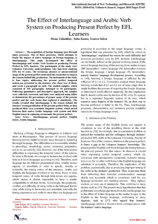 picture1_Language Pdf 100264 | 263010 The Effect Of Interlanguage And Arabic V 348a364b