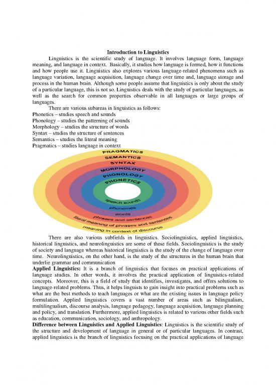 picture Language Pdf 100590 | 314 Introduction To Linguistics General Concepts