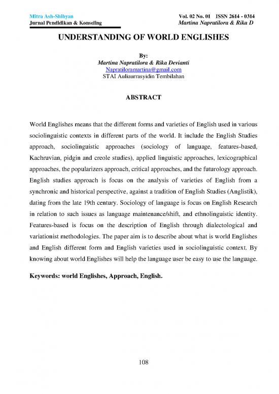 picture Language Pdf 100267 | 323333 Understanding Of World Englishes 163bb0a9