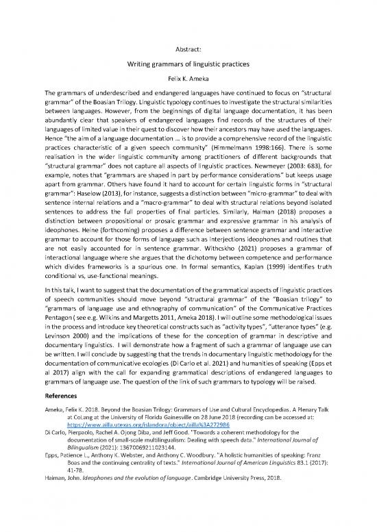 picture Language Pdf 101890 | Abstract Ameka