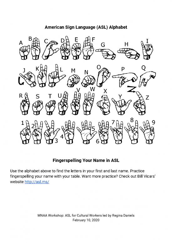 picture Language Pdf 101966 | Asl Workshop 2 10 20 Handout Final