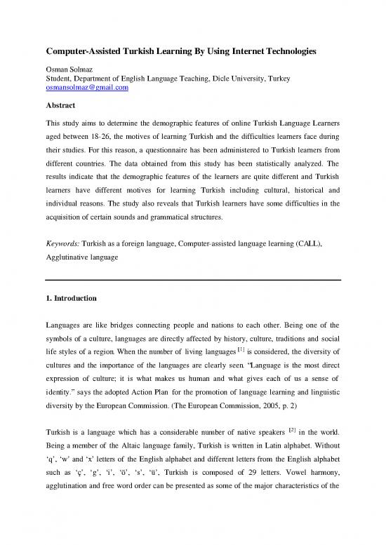 picture1_Language Pdf 99984 | Computer Assistedturkishlearningbyusinginternettechnologies Osmansolmaz