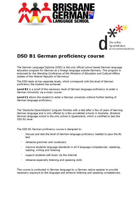 picture_Language Pdf 101764 | Dsd B1 Profiency Course