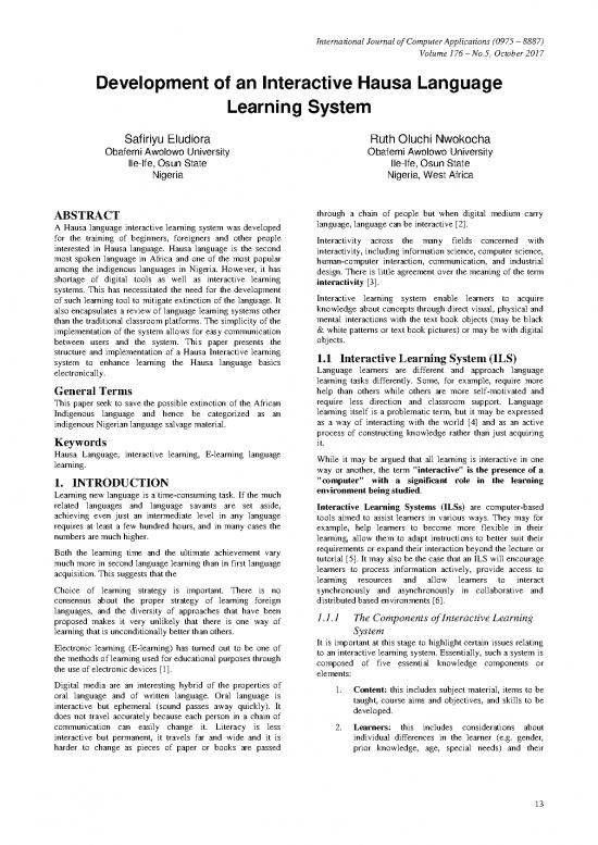 picture Language Pdf 101583 | Eludiora 2017 Ijca 915340