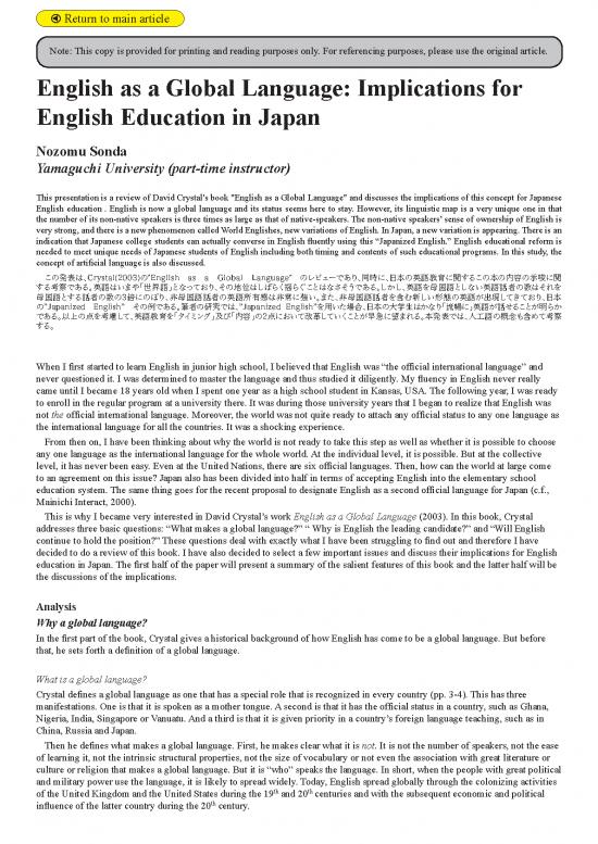 picture Language Pdf 99943 | English As A Global Language 2006