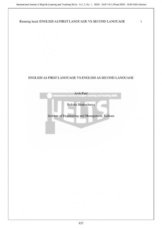picture_Language Pdf 101591 | English As First Language Vs English As Second Language