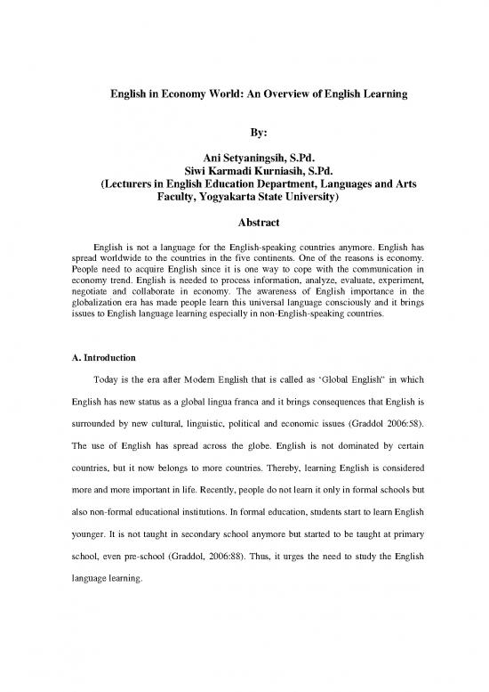 picture Language Pdf 101167 | English In Economy World