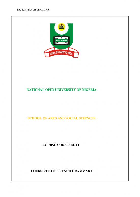 picture_Education Pdf 101029 | Fre121 French Grammar 1