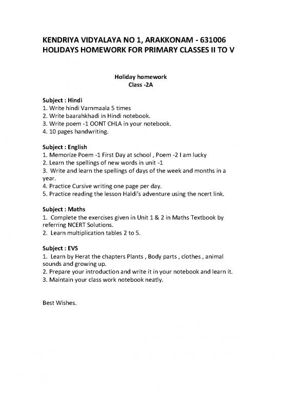 picture Hindi Reading Practice Pdf 101975 | Holiday Homework Primary