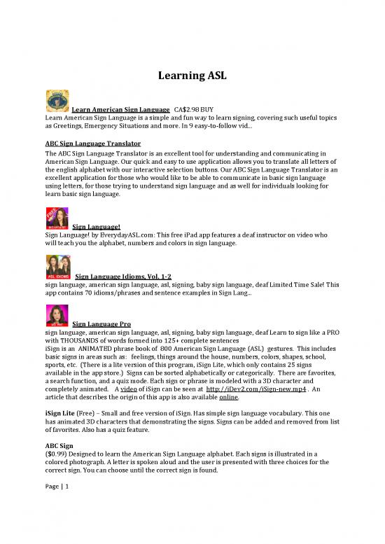picture Language Pdf 101320 | Learning Asl Deafness Apps