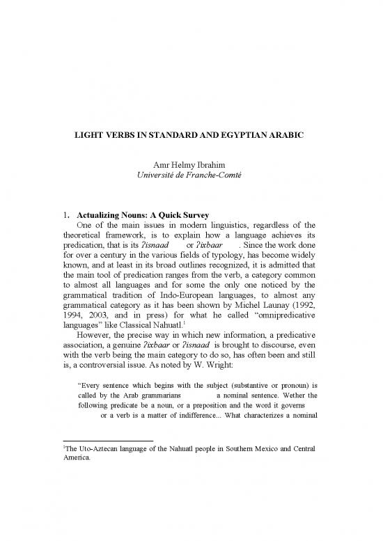 picture Language Pdf 100076 | Light Verbs In Standard And Egyptian Arabic
