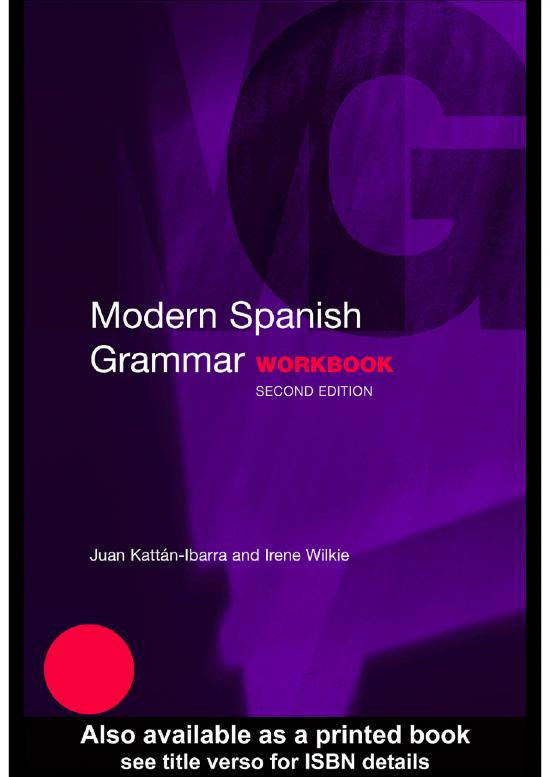 picture Spanish Grammar Pdf 100409 | Modern Spanish Grammar Wb