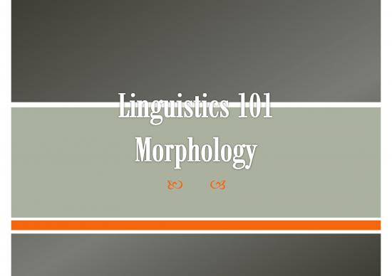 picture_Linguistics Pdf 100052 | Morphology