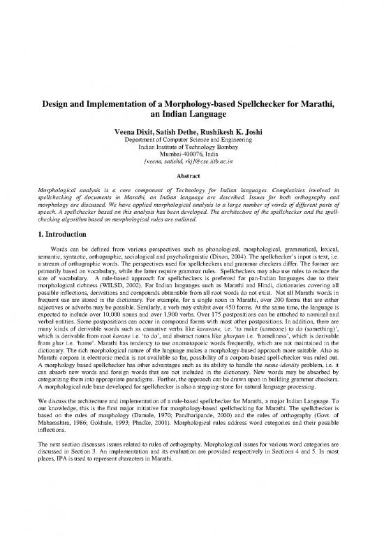 picture Language Pdf 101365 | Morphology Based Spellchecker