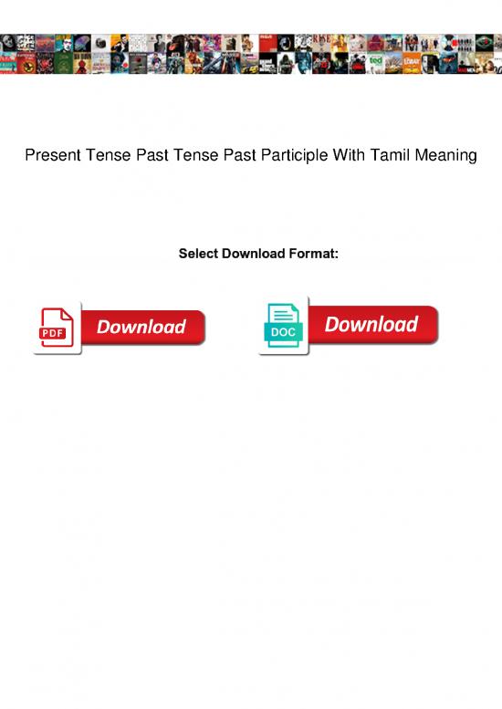 picture_Tenses In Tamil Pdf 100909 | Present Tense Past Tense Past Participle With Tamil Meaning