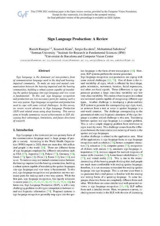 picture Language Pdf 99863 | Rastgoo Sign Language Production A Review Cvprw 2021 Paper