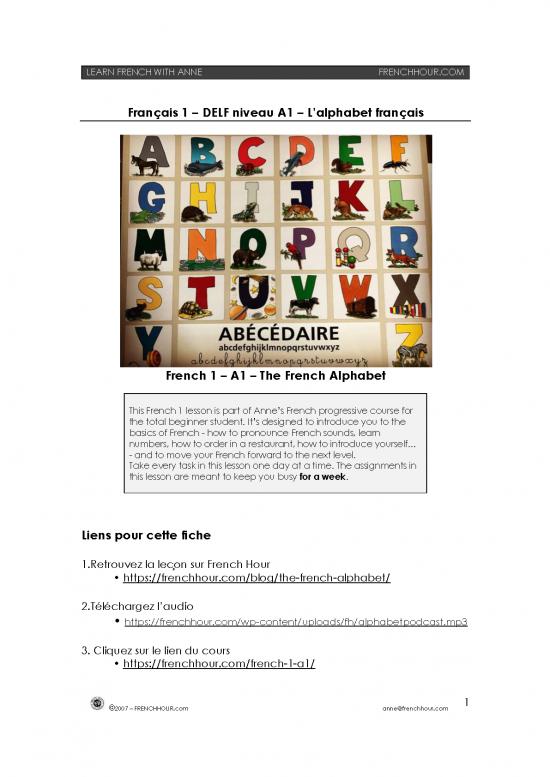 picture_French Alphabet Pdf 100177 | The French Alphabet