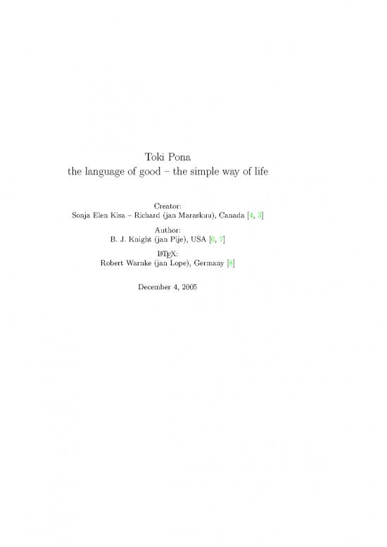 picture Language Pdf 100443 | Toki Pona   The Language Of Good   The Simple Way Of Life 2005
