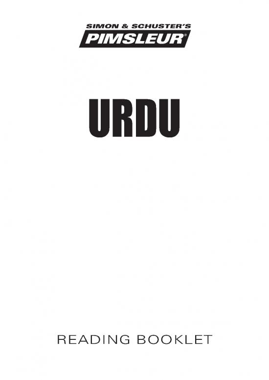 picture_Language Pdf 99890 | Urdu Phase1 Bklt