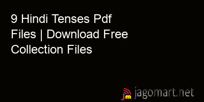 picture 9 Hindi Tenses Pdf Files | Download Free Collection Files