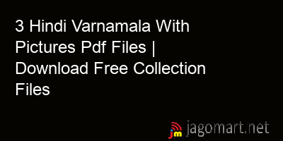 picture 3 Hindi Varnamala With Pictures Pdf Files | Download Free Collection Files