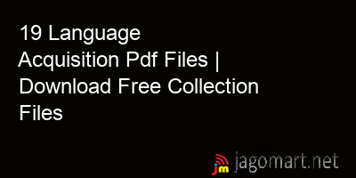picture 19 Language Acquisition Pdf Files | Download Free Collection Files