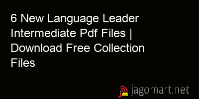 picture 6 New Language Leader Intermediate Pdf Files | Download Free Collection Files