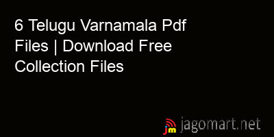 picture 6 Telugu Varnamala Pdf Files | Download Free Collection Files