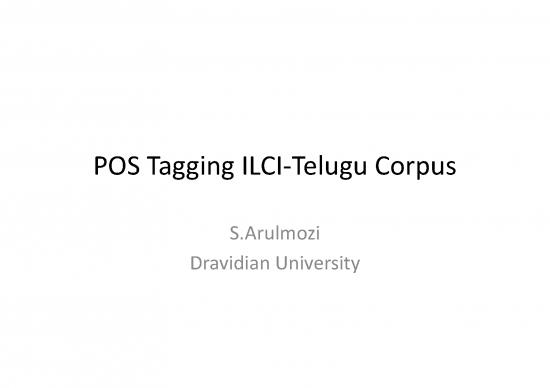 picture1_Sanskrit Pdf 103114 | 12issues In Pos Tagging Ilci Telugu Corpus