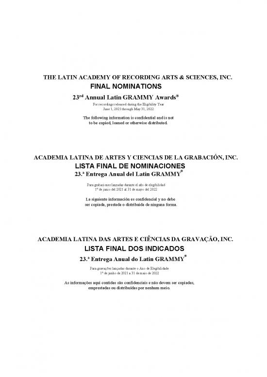 picture1_Latin Pdf 103110 | 23rd Latin Grammy Nominations