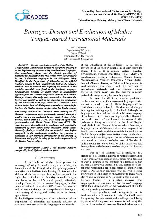 picture1_Mother Tongue Pdf 102563 | 40 Sol C Balacano