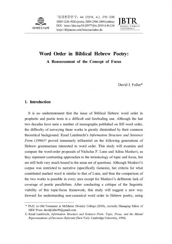 picture_Hebrew Pdf 102942 | 44 10 Word Order In Biblical Hebrew Poetry A Reassessment Of(david Fuller)